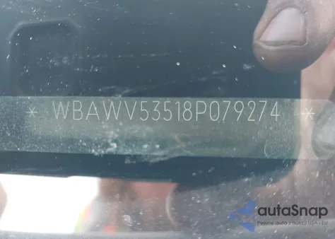 2008 BMW 328Xi из США, поврежденный, VIN WBAWV53518P079274